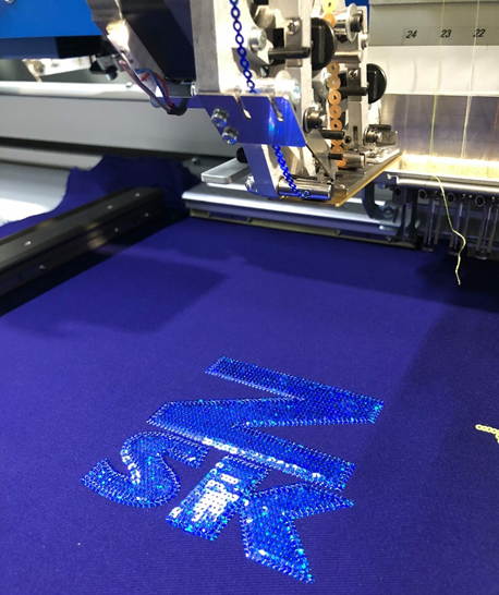 Embroidered LED sequin